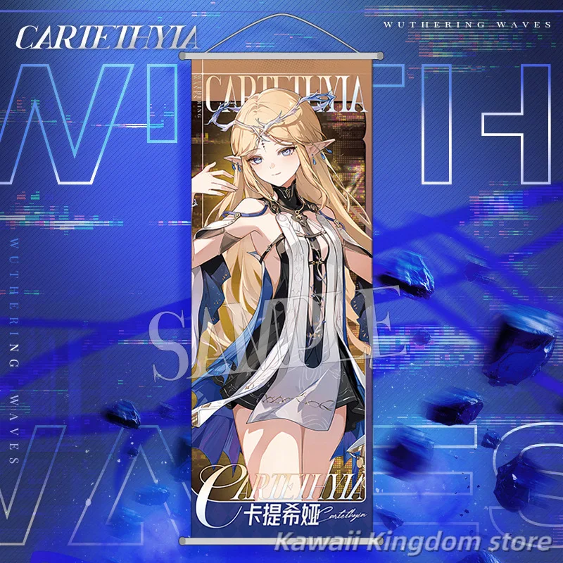 

Wuthering Waves Cantarella Phoebe Cartethyia шелк аниме настенная живопись художественный периферийный постер холст прокрутка подарок дом