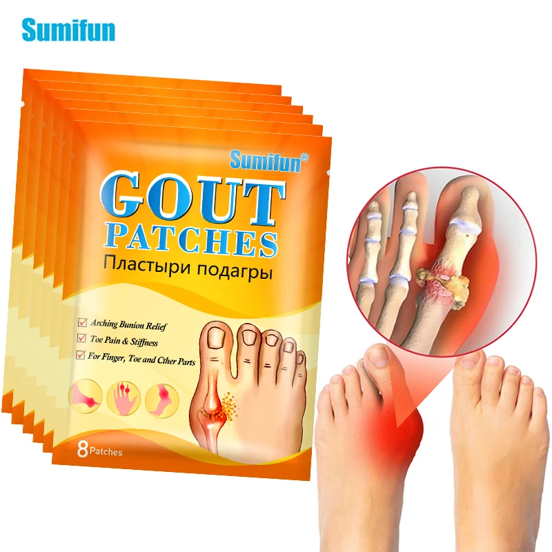 

8/16/32/56Pcs Foot Gout Treatment Patch Thumb Corrector Sticker Finger Hallux Toe Bunion Pain Relief Medical Plaster Health Care