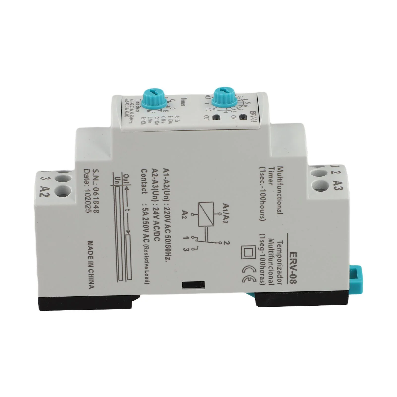 Timer Switch For Factories 0.1s-100h Timer Delay Time Relay Operating Altitude 2000m For Industrial Automation