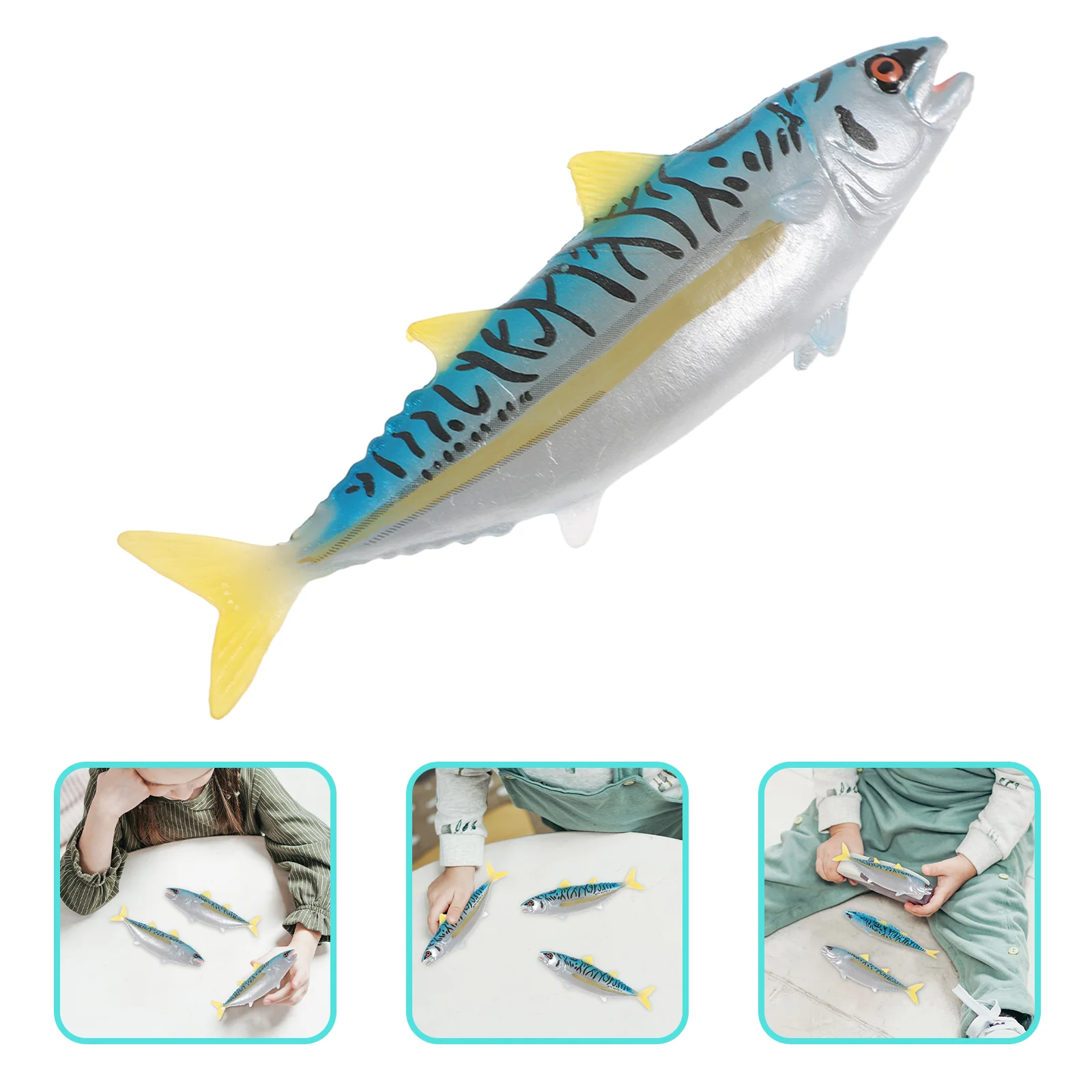 Simulated Tuna Simulation Fish Figurine Artificial Seafood Figurines Decoration Model Shape Fake