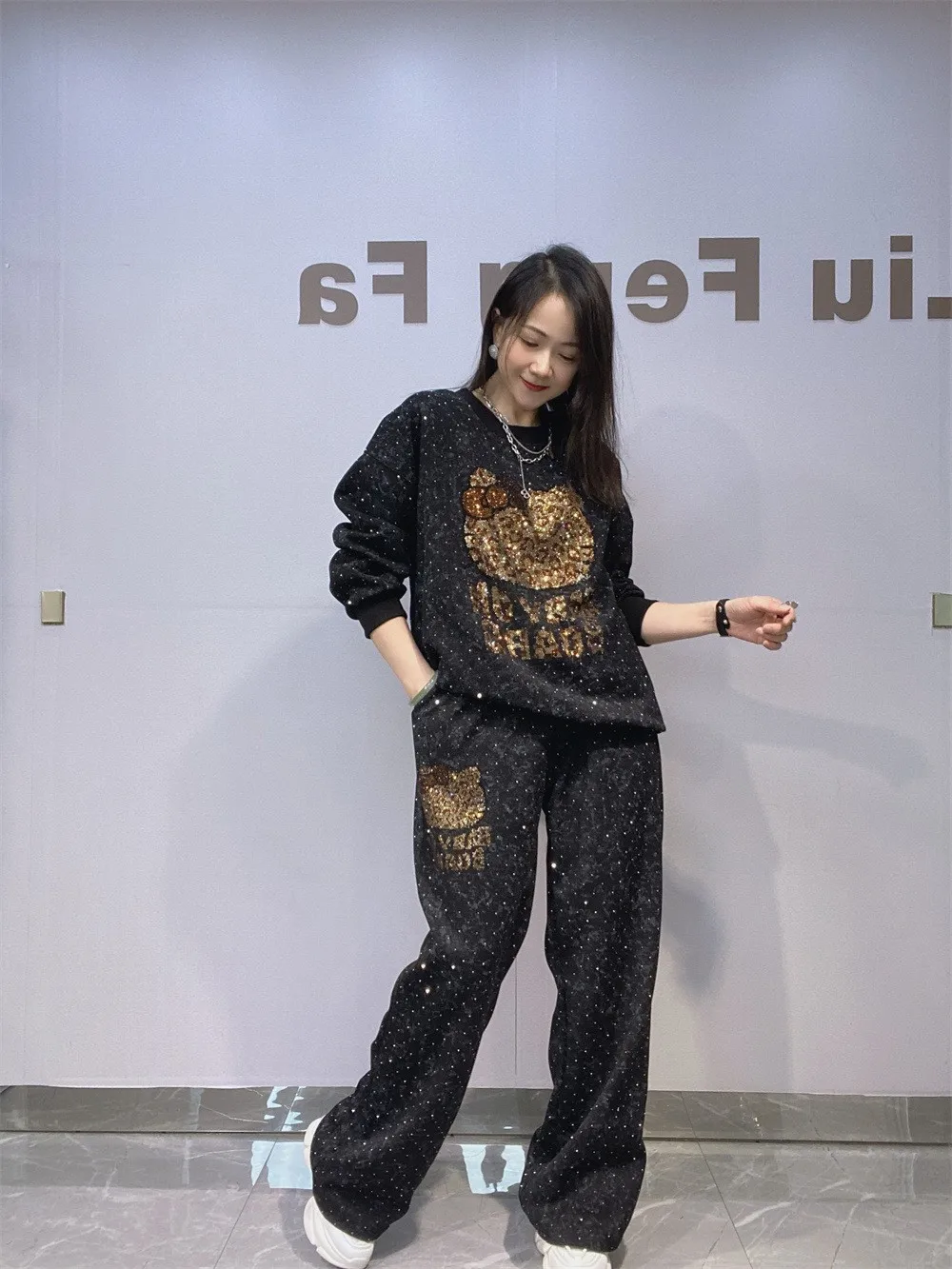 

plus Size Tie Dye Casual Long Sve Hoodie And Straight Leg Pants Set Women's Faionable Autumn Wear Cotton Blend Comfortable