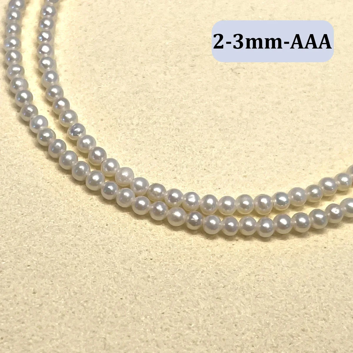 AAA 2-3mm High Quality Near-round Beads Exquisite Natural Freshwater Pearls for Jewelry Making DIY Necklace Bracelet Accessories