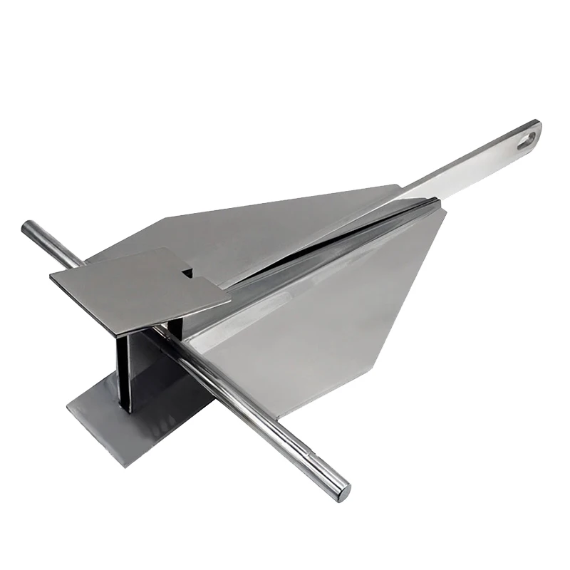 AISI316 Boat Anchor High Precision Mirror Polished 40KG Danforth Anchor Stainless Steel Anchor