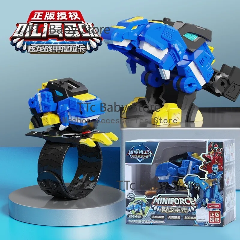 2025 新しい本物のミニシークレットサービス腕時計変形ロボット玩具メカロボット Ruper 恐竜パワースーツアクションフィギュアキッズギフト