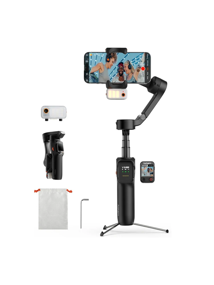 Hohem iSteady V3 Ultra Smartphone Stabilizer Gimbal met 360° °   Multimodale AI-trackingstabilisator voor vlogs - afbeelding 2