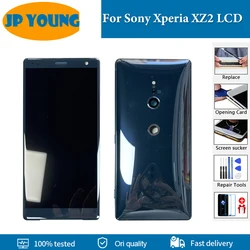 소니 엑스페리아 XZ2 XZ2H 8266 H8216 H8296 H8276 702SO 용 정품 LCD, 터치 스크린 디지타이저 패널 어셈블리 교체 부품, 5.7 인치