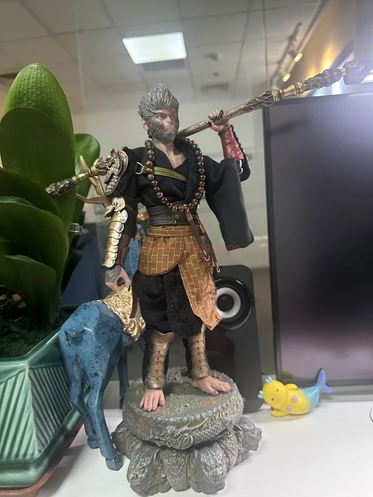 Jogo preto mitwu kong anime figura fazer uma estátua viagem para o oeste sun wukong bonecas 1:1 modelo personalizado ornamentos brinquedo presentes