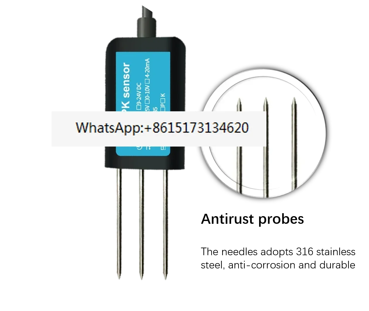 RD-NPK-01-RS485 Standard Modbus 3 In 1 LORA LORAWAN Wireless Soil Npk Sensor