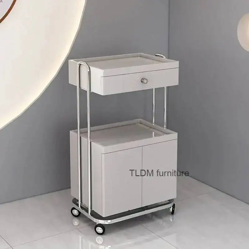 

Salon Beauty Luxury Design Trolley Tool Rolling Cart Trolley Manicure Modern Organizer Carrito Con Ruedas Salon Furniture HD50TC