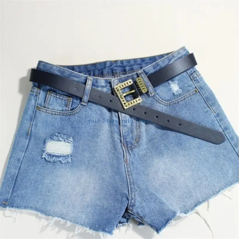 

X7XB Adult Adjustable Belt Simple Waist Belt for Jeans All Matching Skinny Waiststrap
