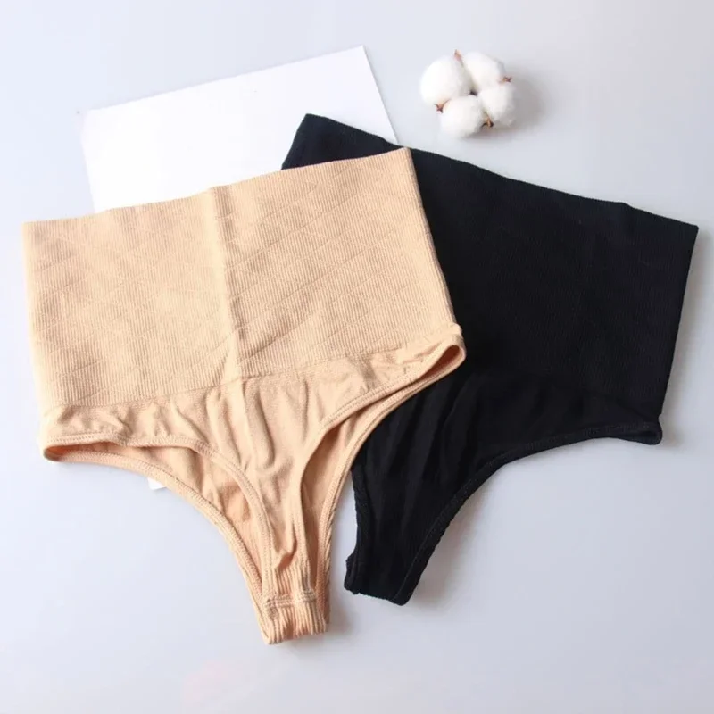 

Tummy Control High Waist Panties for Women Thongs Shapewear Underwear Brief Ropa Interior Femenina Lingerie Panties New Труси 속옷