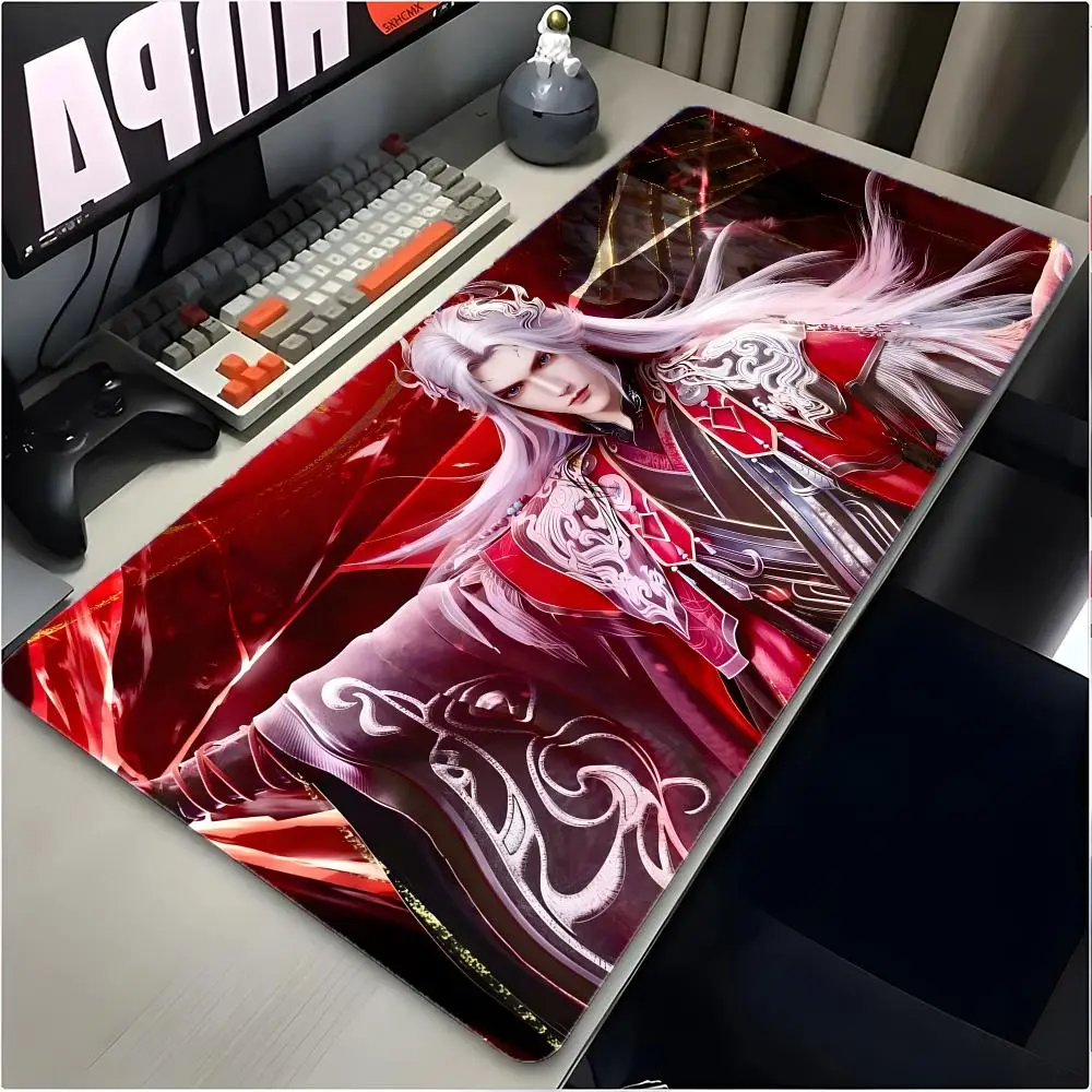 Cultivation Anime R-renegade immorta Mouse Pad Large Mouse Pad Desk Mat Non‑Slip Board Gaming Mat Stitched Edge Design