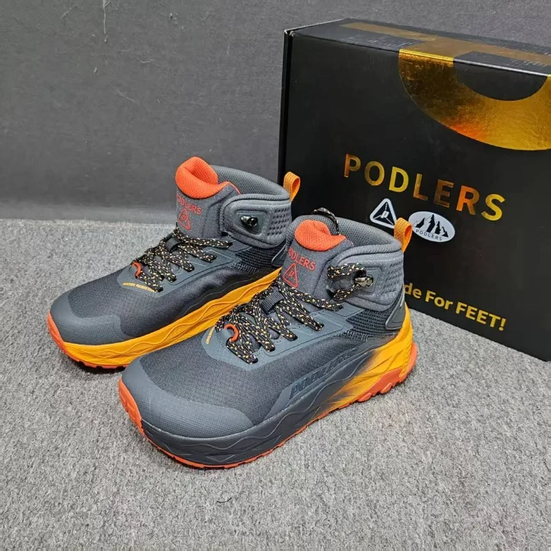 2026 Winter Warm Hiking Shoes For Men High Top Outdoor Boots Mens Anti Slip Trekking Shoes Man Good Quality Mountain Shoe