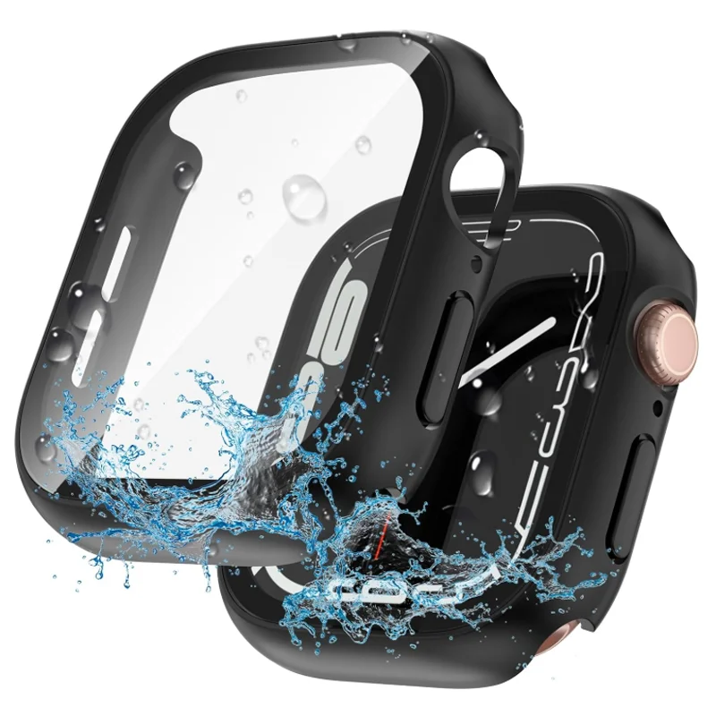 2 قطعة واقي للشاشة من الزجاج المقسى غطاء لسلسلة ساعات أبل 10 9 8 7 6 5 SE 46 مللي متر 45 مللي متر 41 مللي متر 42 مللي متر 40 مللي متر 44 مللي متر اكسسوارات