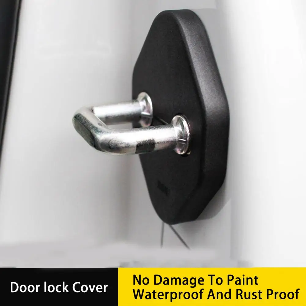 4Pcs Door Lock Covers Waterproof Anti-rust Door Lock Arm Protection Protector Covers for Post-2012 Model