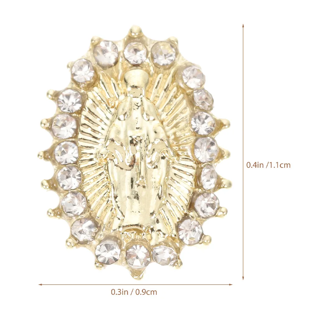30pcs Virgin Mary Nail Charms, 3D Fade-Resistant Nail Art Decor for Acrylic Nails & Greeting Cards