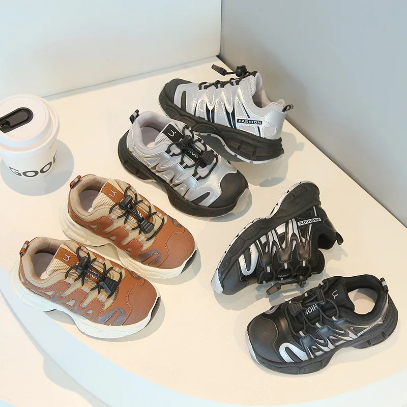 

Новинка 2023 года, детская повседневная обувь, дышащие кроссовки для детей, удобная прогулочная обувь для мальчиков и девочек, модная студенческая обувь