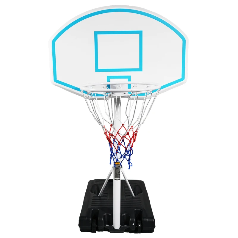 

Poolside Basketball Hoop Portable Swimming Pool Basketball System Height Adjustable 3.1ft-4.7ft with 36 Backboard for Indoor Out