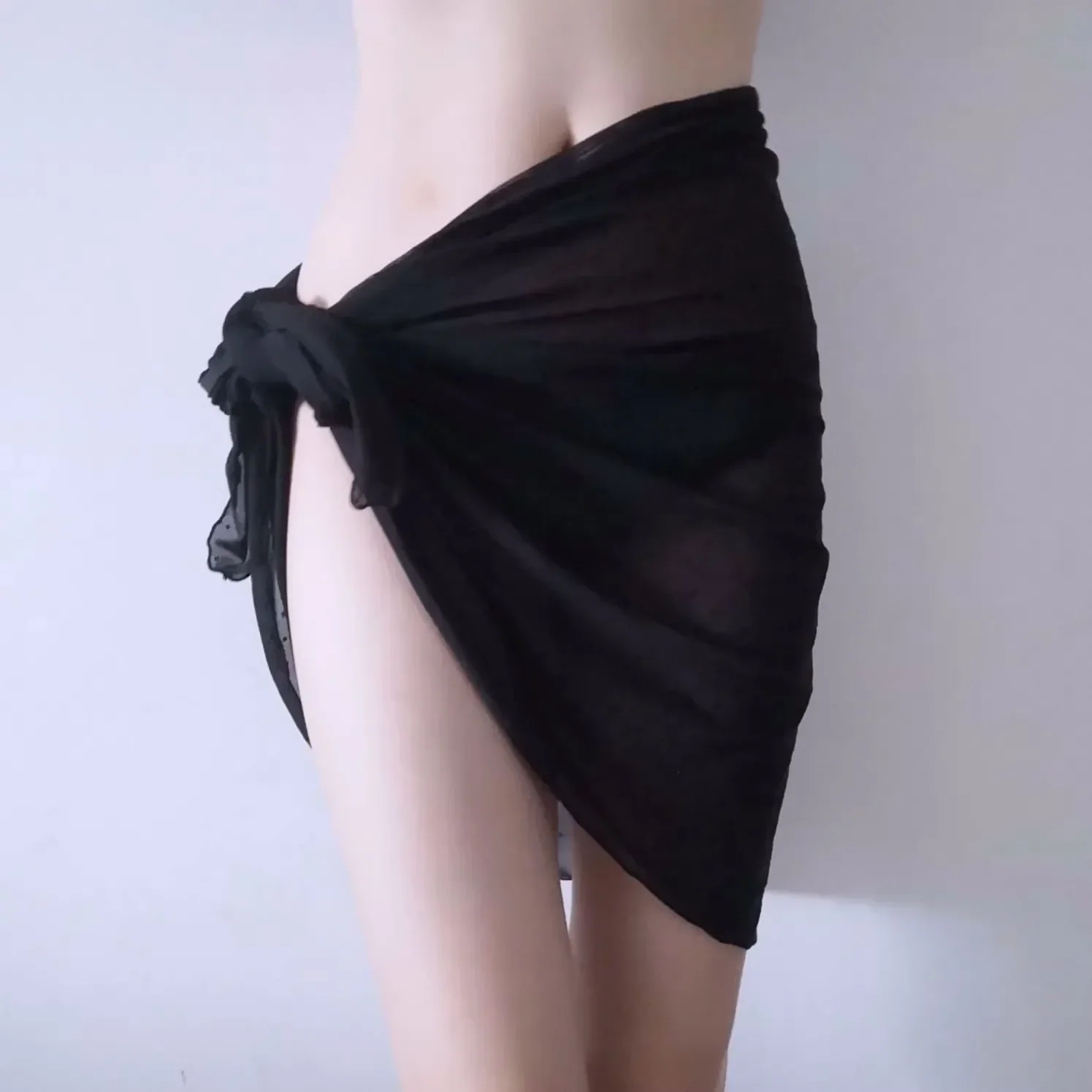 Bathing Suit Shielding Gauze Sexy Bikini Beach Wrap Skirt Gauze Skirt Bottom Half Shielding Skirt Can Take The Water Gauze Scarf