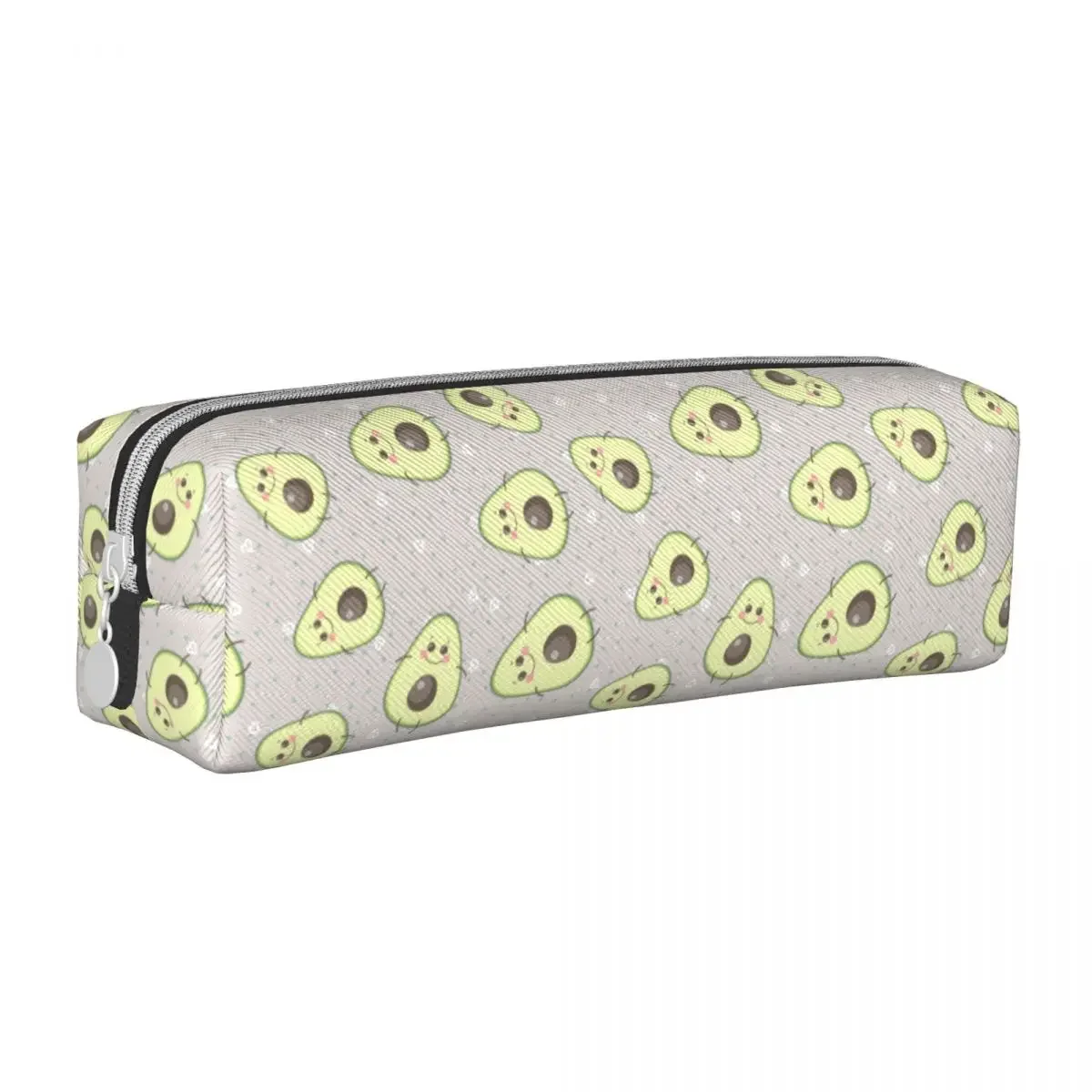 Cute Happy Smiling Avocado Pencil Cases Avocados Lover Pen Box Bags for Student Big Capacity Students School Gift Pencilcases