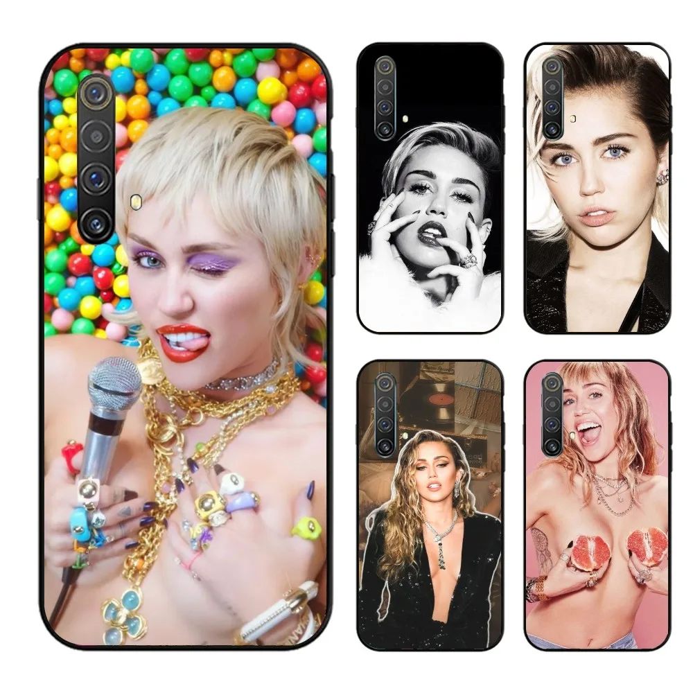 Cool Miley Cyrus Mobile Cell Phone Case for OPPO Find X5 X3 X2 A93 Reno 8 7 Pro A74 A72 A53 Black Soft Phone Cover Funda