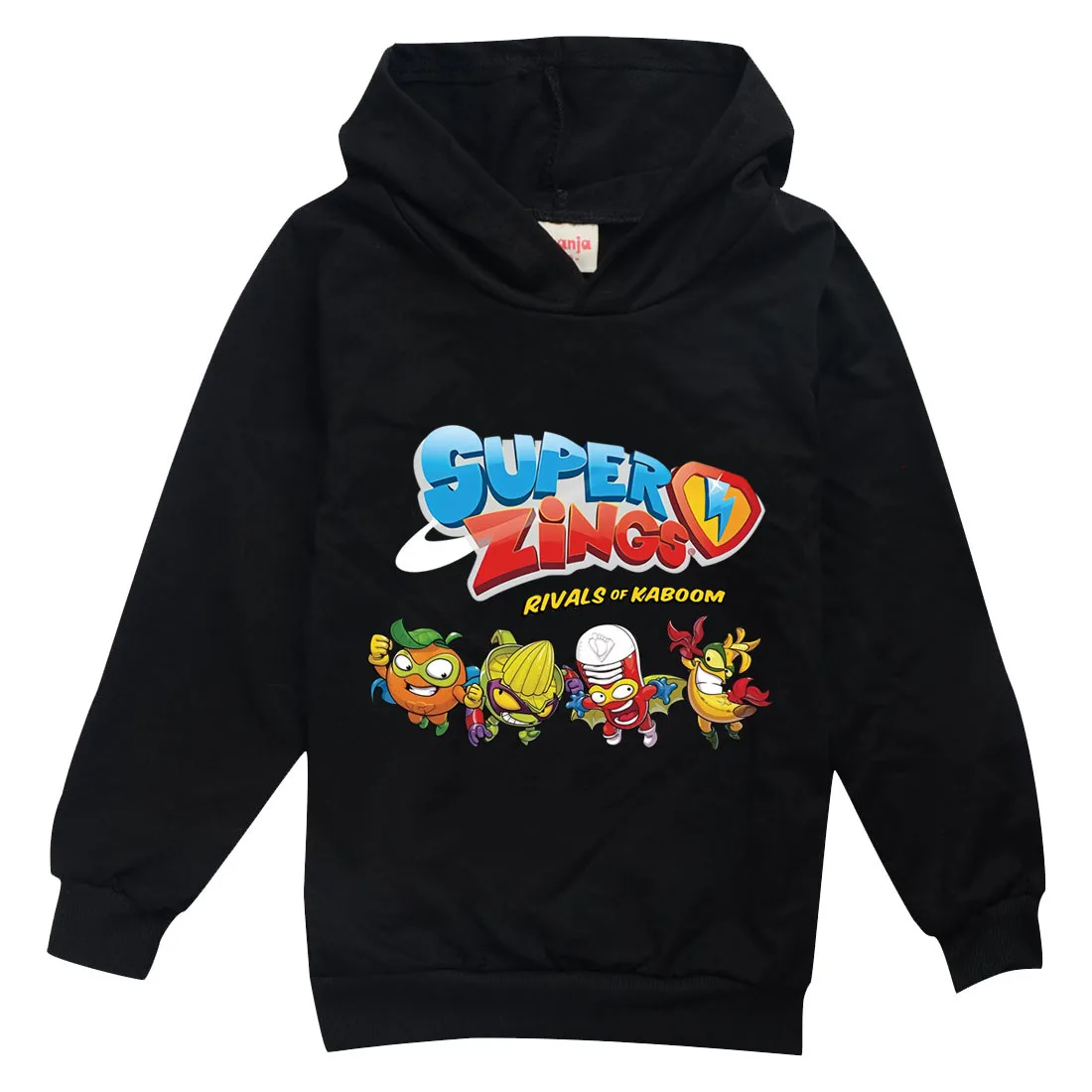 

Super Zings Kids Hooded Thin T-Shirt Boys Girl Casual Anime Games Superzings Streetwear Tops 2-13Y Children Long Sleeve T Shirt