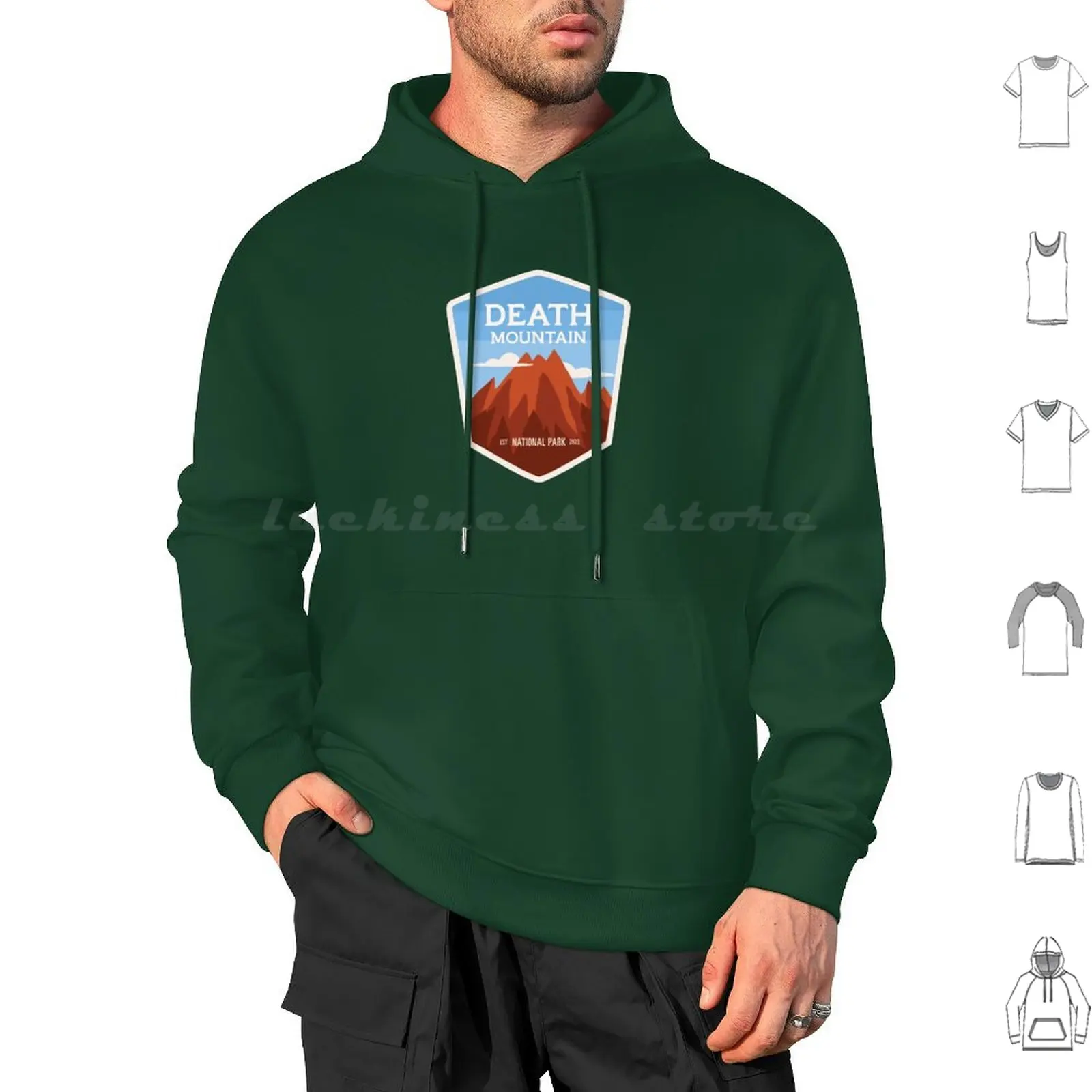 Death Mountain National Park Hoodie cotton Long Sleeve Totk Death Mountain Tears Of The Kingdom Breath Of The Wild Legend Of