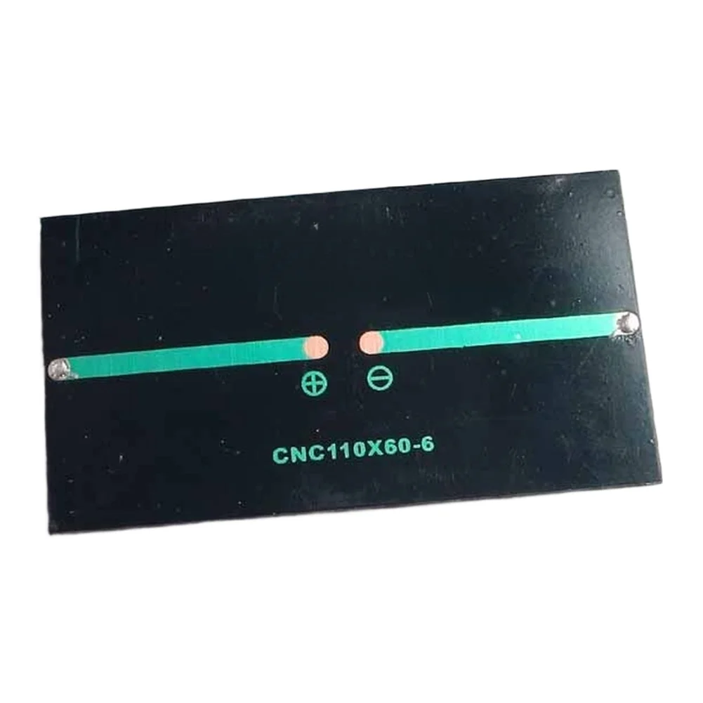 6V 1W Small for Solar Panel Set 3pcs for Educational Experiments DIY Electronics Polysilicon Solar Cell Module 110x60mm