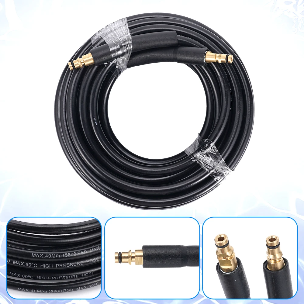 

10m High Pressure Washer Hose Extension 5800 PSI Power Washer Hose for Karcher K2–K7 Includes Coupling Joint