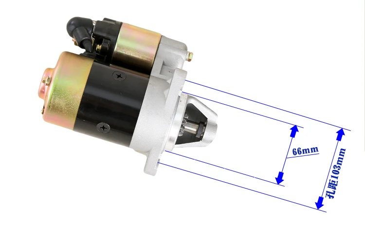 178F 186F 186FS 188F 192F Tiller Motor Diesel Generator Accessories Starter Micro Starting Motor view 4