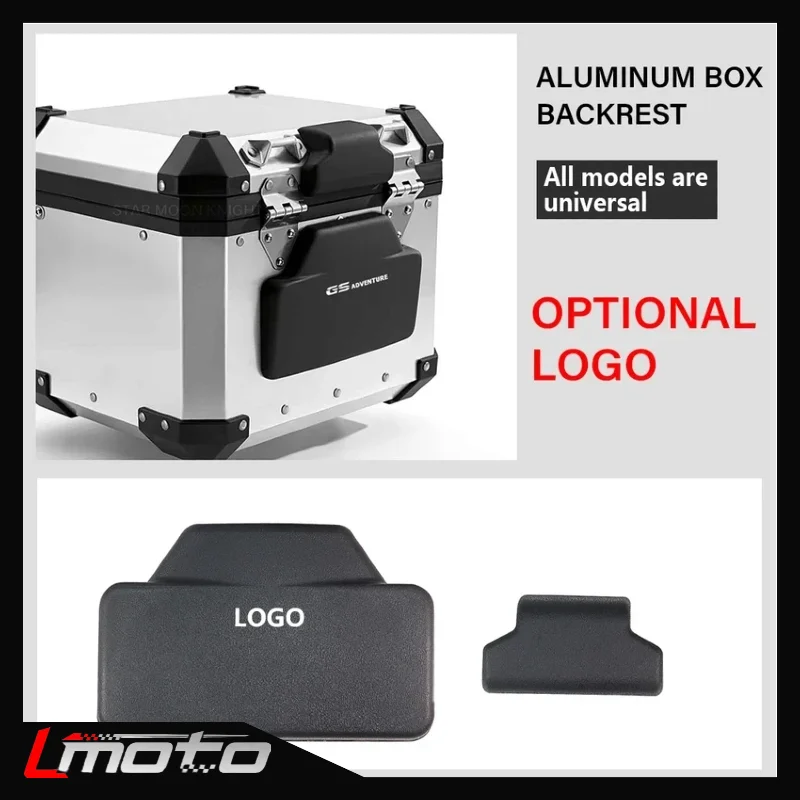 

Universal Motorcycle Accessories Rear Top Case Cushion Aluminum Box Passenger Backrest Lazy Back Pad Covers Optional LOGO