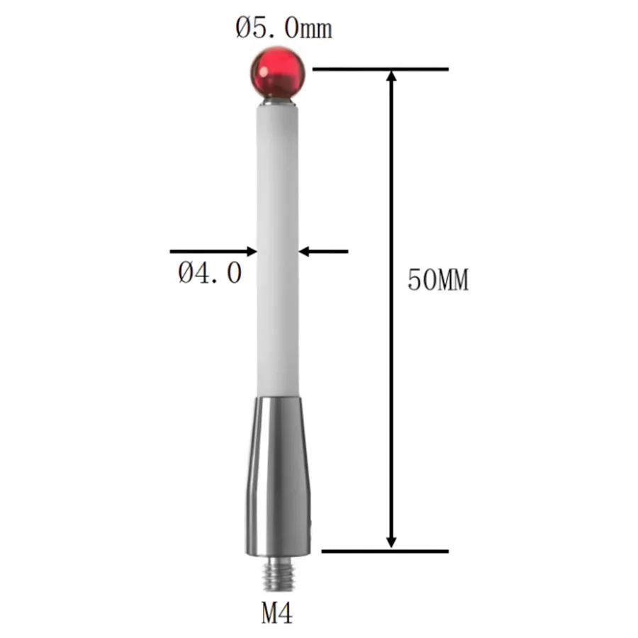 CNC machining center probe M4 thread ruby ceramic measuring needle A-5000-3709/3712 Renishaw three coordinate measuring head