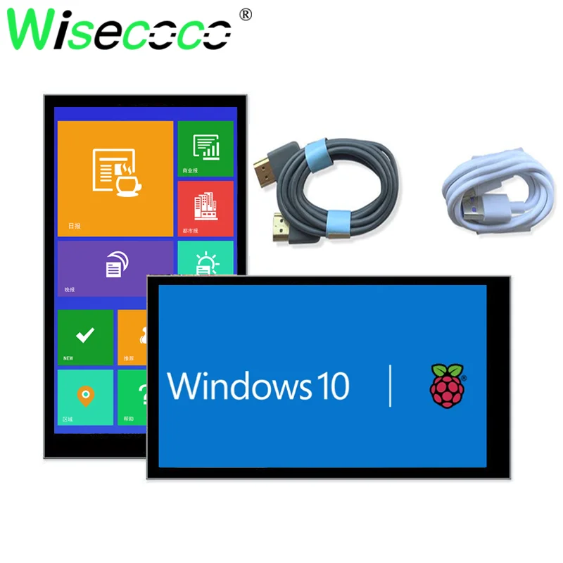 Wisecoco 6 Inch Tragbare Monitor 2560x1440 IPS 2K LCD Monitor Typ-C Gebaut In Batterie Power bank Raspberry Pi PC Laptop Monitor