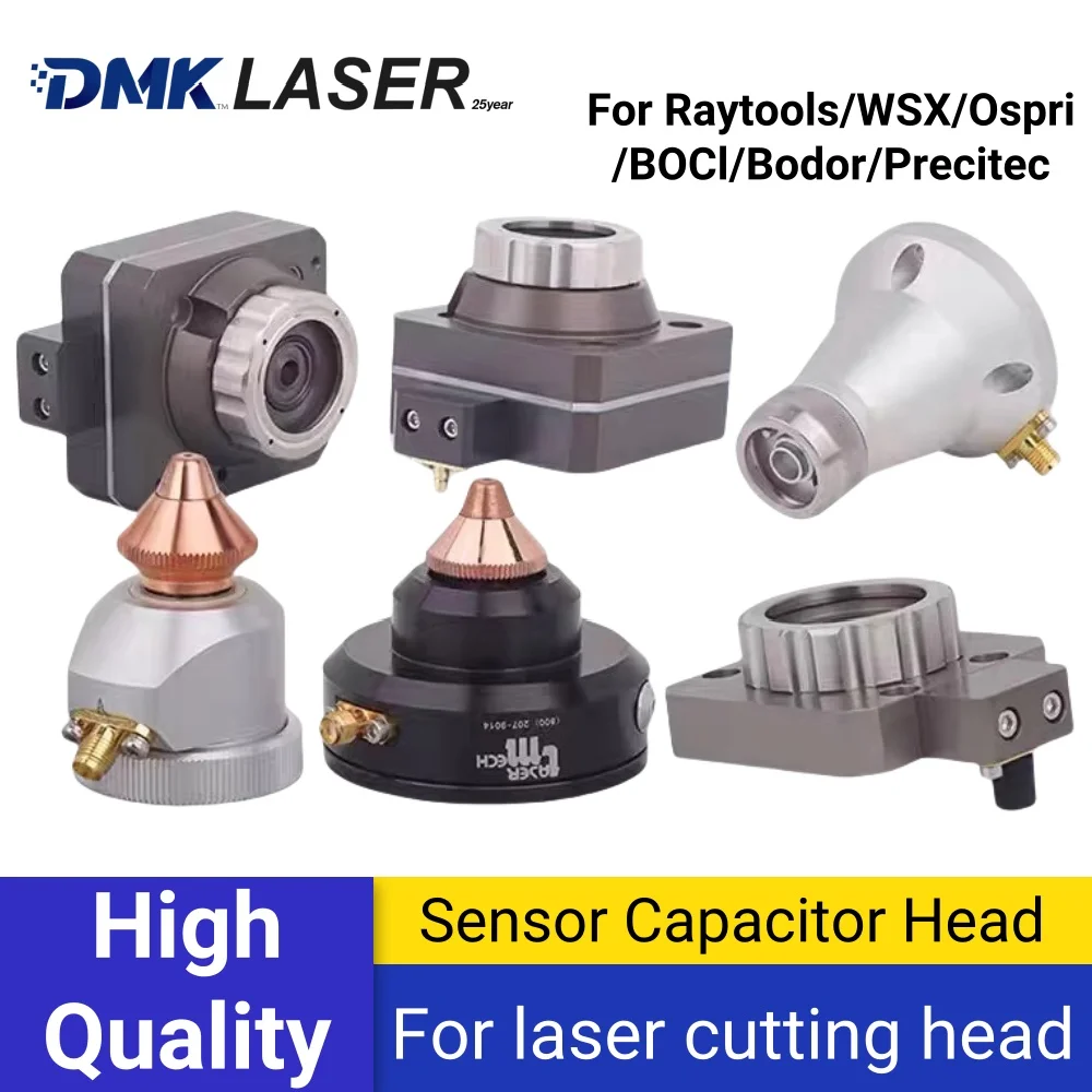 DMK Sensor Capacitor Head ไฟเบอร์ออปติกตัดหัวสําหรับเครื่องตัดเลเซอร์ Raytools Ospri Bodor WSX Precitec BOCI