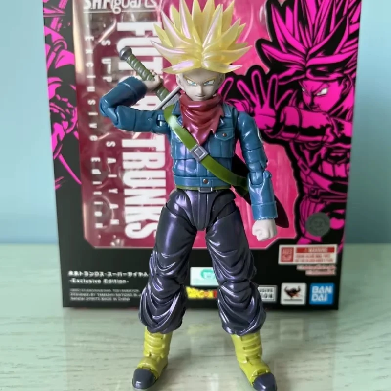 Genuine Bandai Dragon Ball Sh Figuarts 100% Son Goku Son Gohan Kid Jiren Trunks Shf Sdcc Exclusive Edition Anime Peripheral Deco