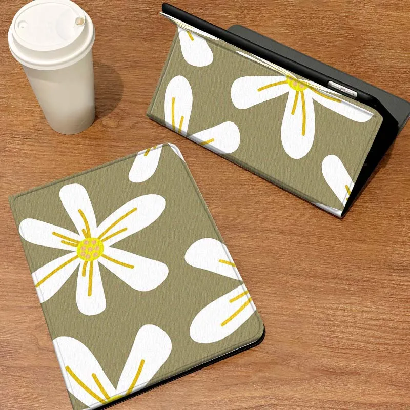 

Daisy Floral Art Pattern Case For Samsung Galaxy Tab A7 A9 A11 S6 A11 A8 S11 Lite Plus 10.4 10.5 10.1 Inch Tablet