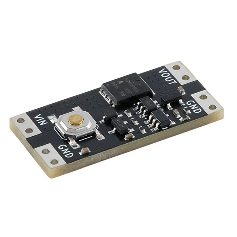 Único Bond Botão Bistable Switch Module, baixa potência, ampla tensão, Mini One Key Switch Module, 4.5-26V, 1.3UA, 10A, 1Pc