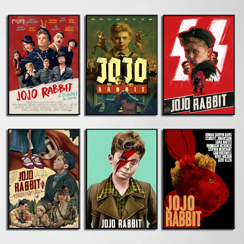 Jojo Rabbit Movie Poster Home Living Room Bedroom Bar Cafe Art Decor