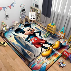 Disney Mickey Mouse tappeto antiscivolo per grandi aree tappeto per la casa soggiorno camera da letto per bambini divano zerbino Decor tappetini da gioco per bambini