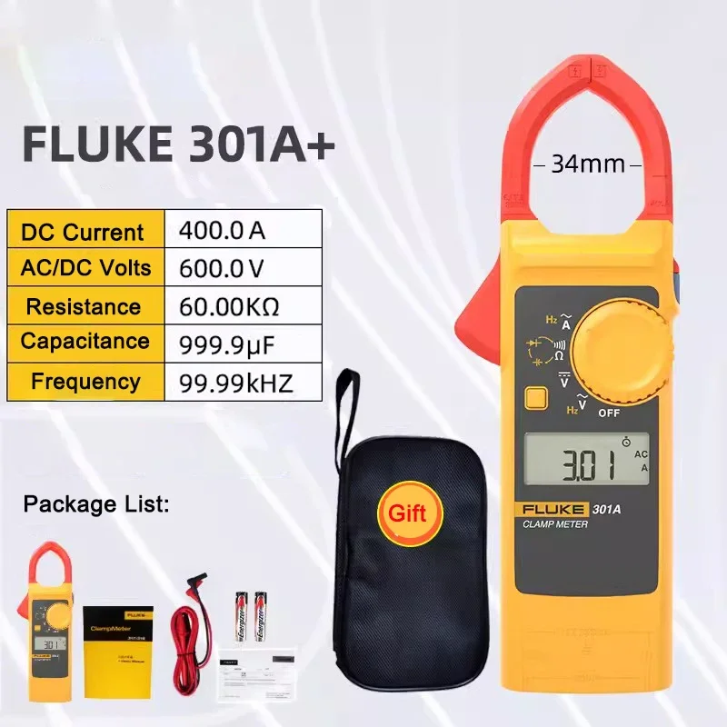 FLUKE Digital Clamp-meter FLUKE-301A+/CN F301A+