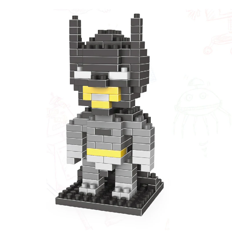 7 Styles Superhero Wolverine Batman Mini Building Block Children Puzzle Assembly Toy Bricks Christmas Birthday Gift Wholesale