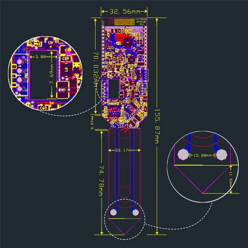 ABSQ-Electrolyte Soil Testing Module T-Higrow MCU32 Wifi Bluetooth DHT11 Development Board Wireless Control Via Bluetooth