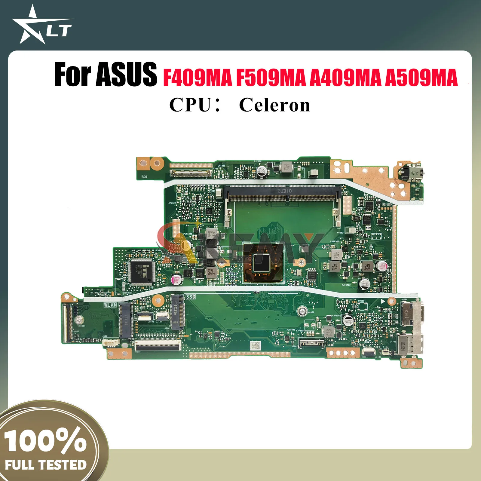 

Материнская плата для ноутбука X409MA ASUS VivoBook A509MA A409MA X409M X409MA F409MA F509MA с процессором Celeron, тест в порядке, быстрая доставка