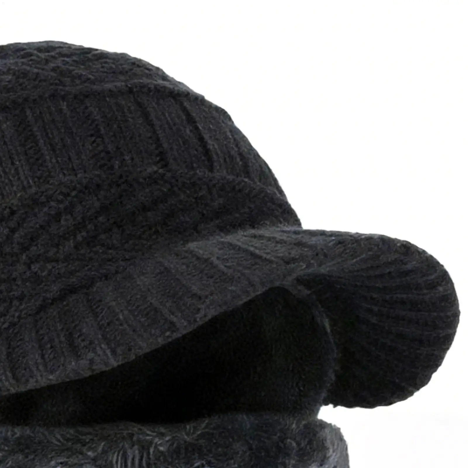 

Вязаная шапка с утеплителем, дышащая зимняя шапка-бини с козырьком и защитой для лица, теплая шапка для холодной погоды, для путешествий, катания на лыжах, походов