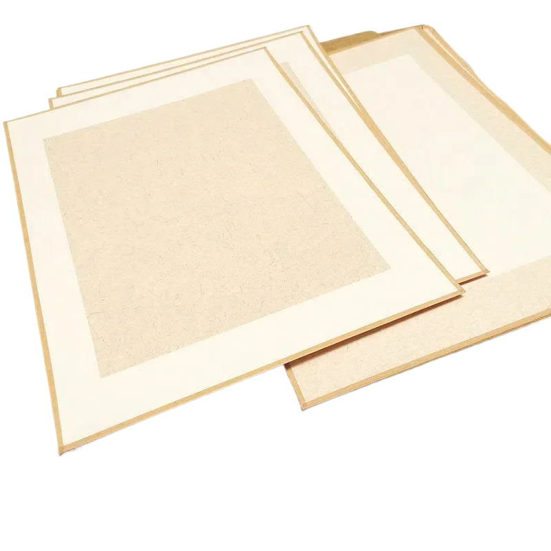 Xuan Paper Cards Ripe Rice Paper Brush Calligraphy Freehand Gou Pi Fiber Hemp Landscape Creation a4 a5 Hard Cards Papier