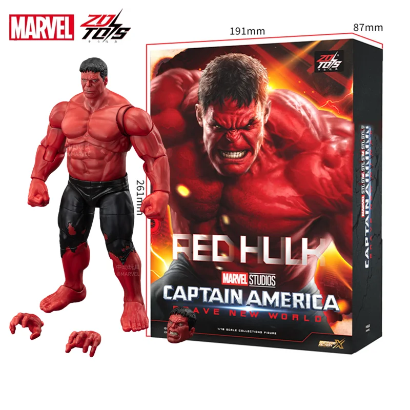 Marvel ZD Toys Captain America Brave New World Red Hulk Actionfiguren-Sammlung Geschenk