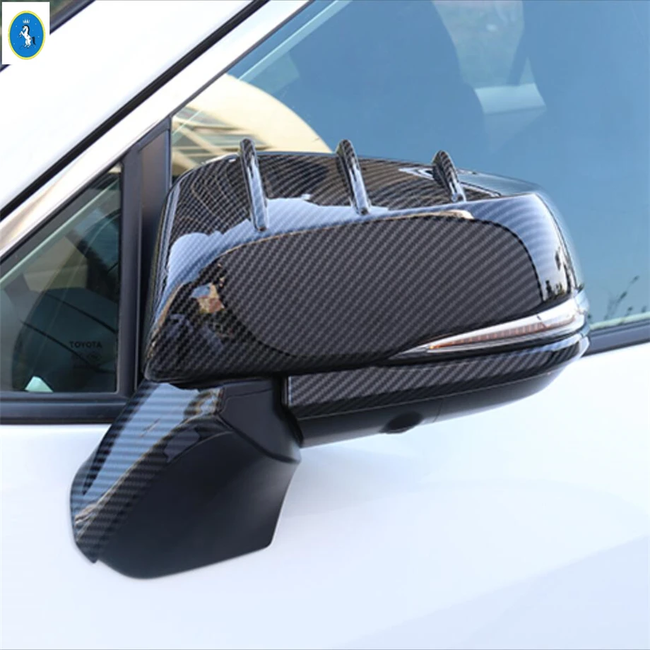 

For TOYOTA RAV4 RAV 4 XA50 2019 - 2024 Chrome / Carbon Fiber Accessories Rear Side View Rearview Mirror Trim Cover Car Stying