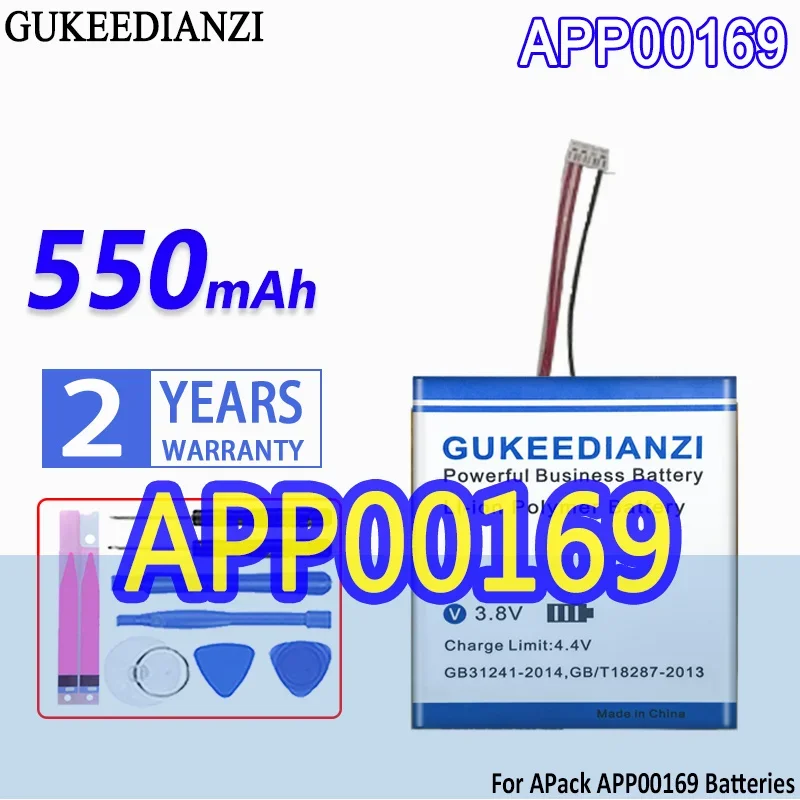 

High Capacity GUKEEDIANZI Battery 550mAh For APack APP00169 Bateria