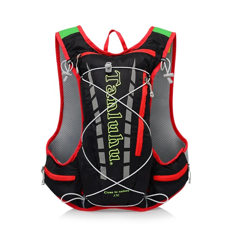 

2024 Outdoor Equipment Ultra Reflective Hiking Trail Race Running Vest Hydration Backpack for Cycling Marathon