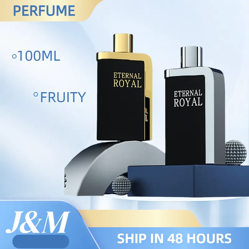 Perfume Eternity Royal para hombre, fragancia de Colonia apasionada para caballero, aroma duradero, textura de brillo metálico, Perfumes para hombre